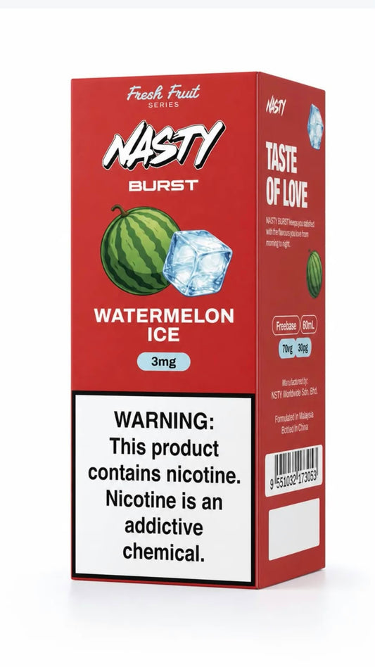 Nasty Burst 3mg 60ml Freebase E-Liquid