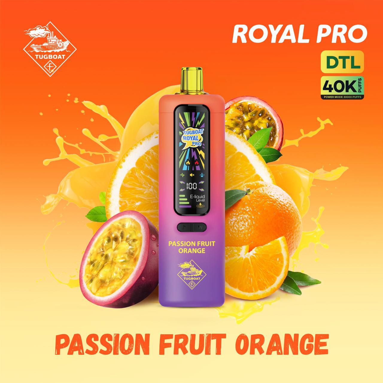 Tugboat Royal Pro DTL 40000 Puff Disposable Vape in Dubai