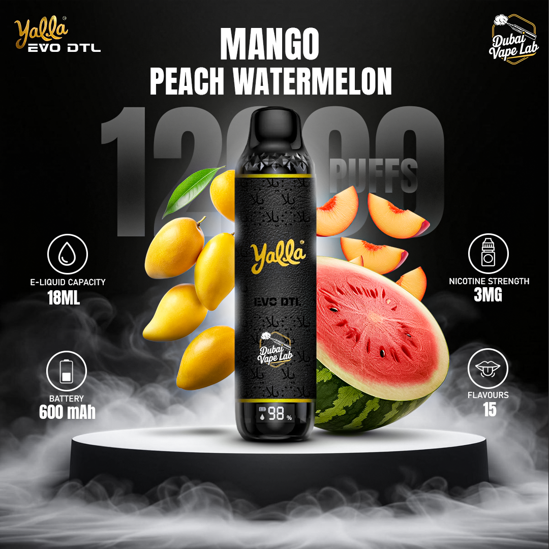 Yalla EVO DTL 12000 Puffs Disposable Vape