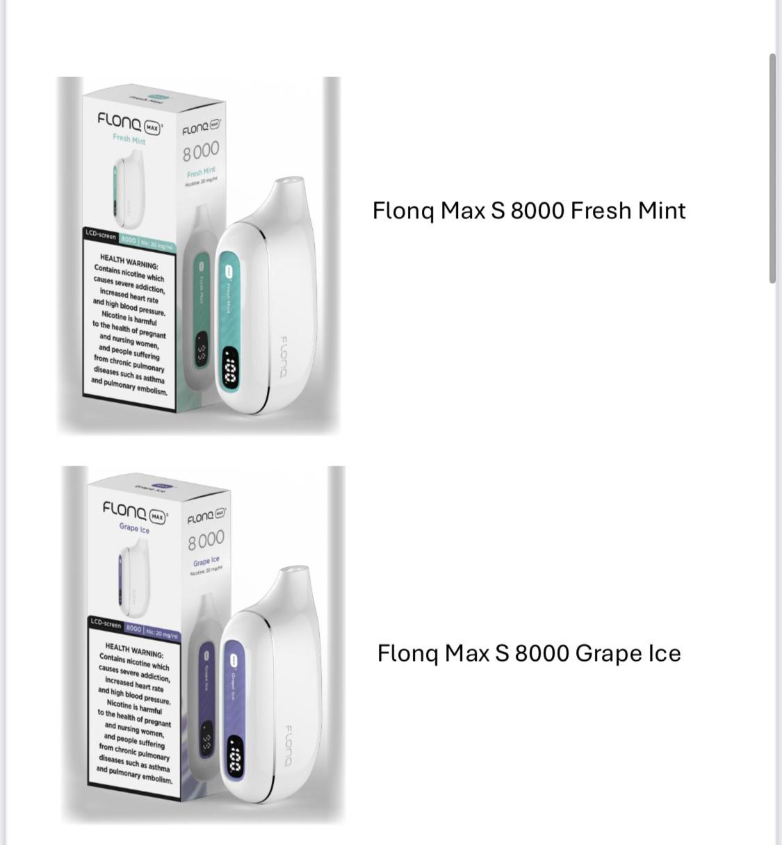 Flonq Max S 8000 Puffs Disposable Vape