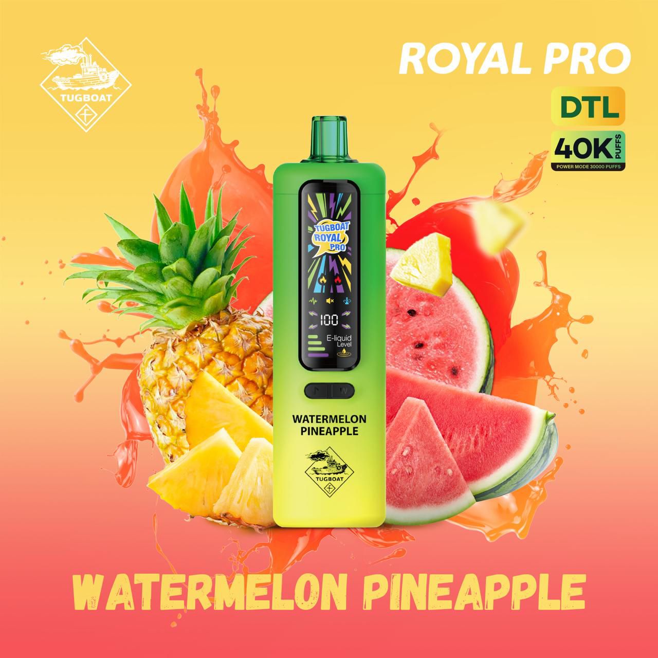 Tugboat Royal Pro DTL 40000 Puff Disposable Vape in Dubai