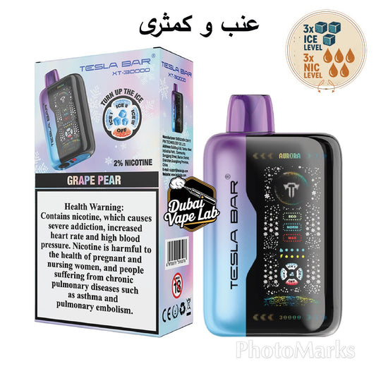 New Tesla Bar XT 30000 Puffs 2% Disposable Vape In UAE
