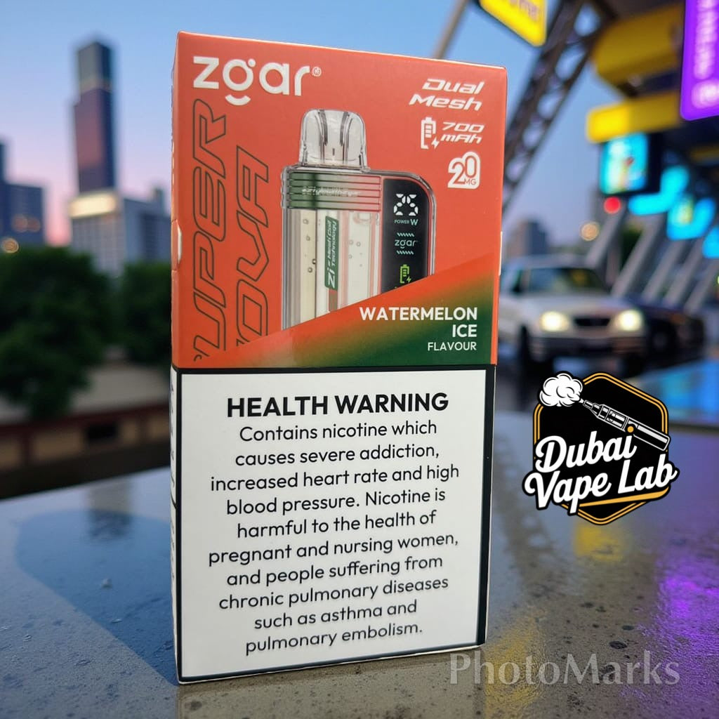 Buy Now ZGAR Supernova 30000 Puffs – 2%mg/18ml Disposable Vape in Dubai