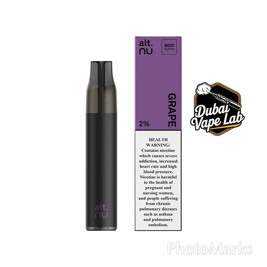 NEW ARRIVAL ALT. NU 8000 PUFFS 20MG NON RECHARGEABLE DISPOSABLE VAPE IN UAE, DUBAI