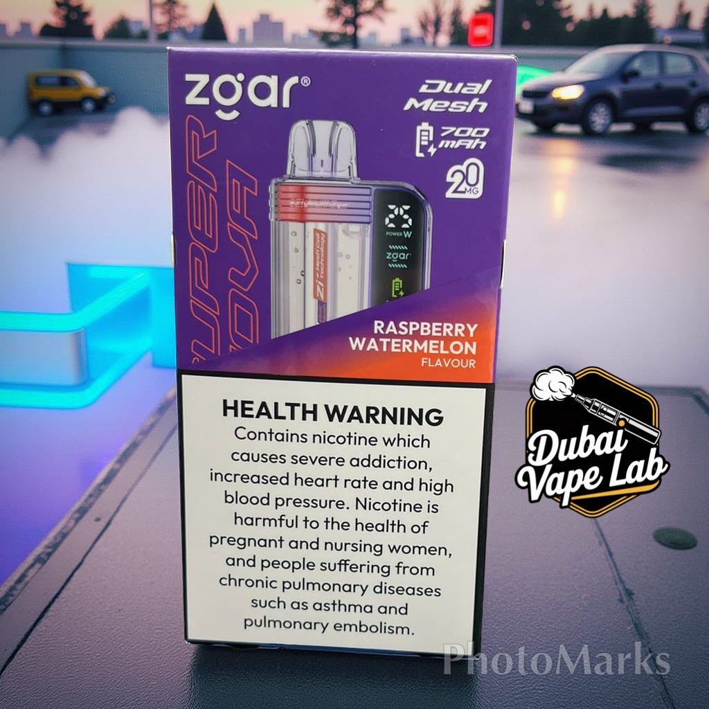 Buy Now ZGAR Supernova 30000 Puffs – 2%mg/18ml Disposable Vape in Dubai