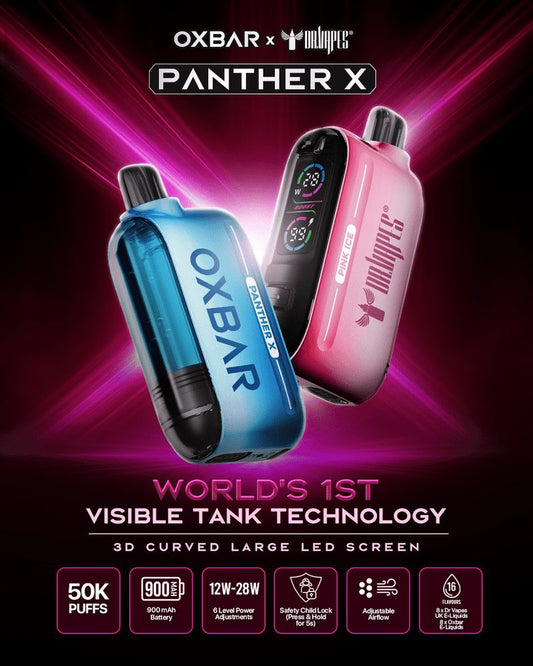 Dr Vapes Oxbar Panther X 50,000 Puffs Disposable Vape