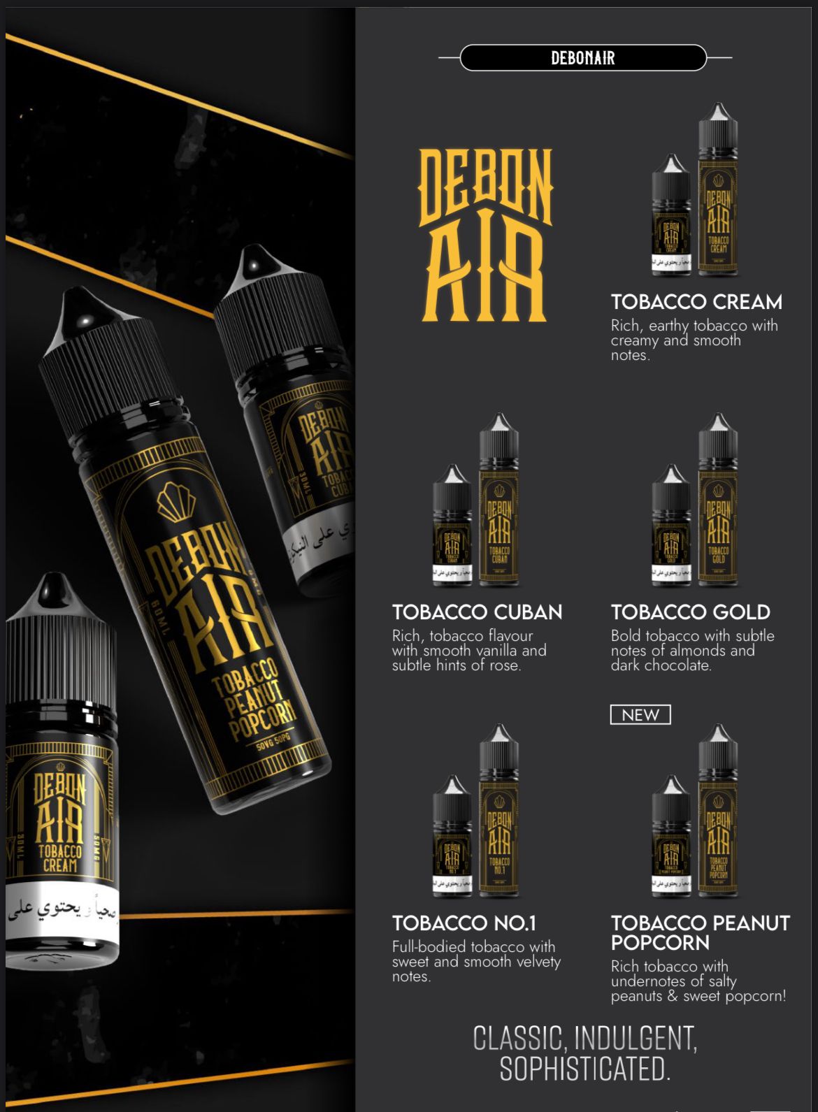 DEBONAIR Tobacco Saltnic E-Liquid 30ml (30mg / 50mg)