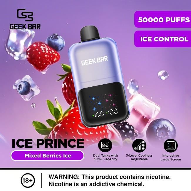 Geek Bar Ice Prince 50000 Puffs Disposable Vape