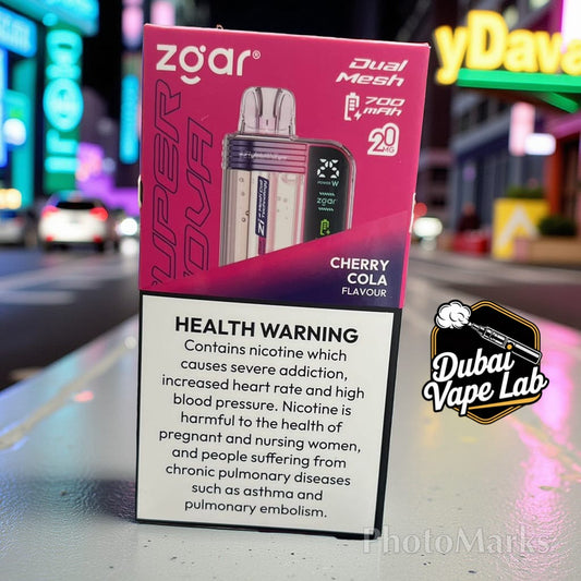 Buy Now ZGAR Supernova 30000 Puffs – 2%mg/18ml Disposable Vape in Dubai