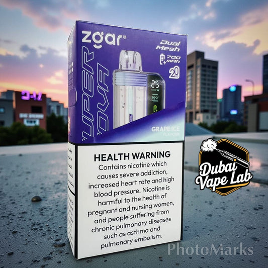 Buy Now ZGAR Supernova 30000 Puffs – 2%mg/18ml Disposable Vape in Dubai