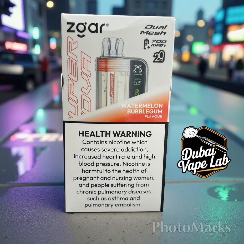 Buy Now ZGAR Supernova 30000 Puffs – 2%mg/18ml Disposable Vape in Dubai