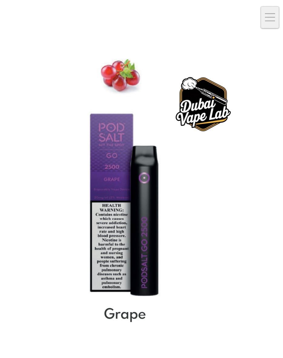 Pod Salt GO Disposable Vape 2500 Puffs In Dubai Now Available