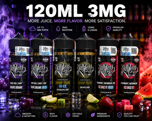 Ruthless E-Juice 120ML 3mg Vape Juice