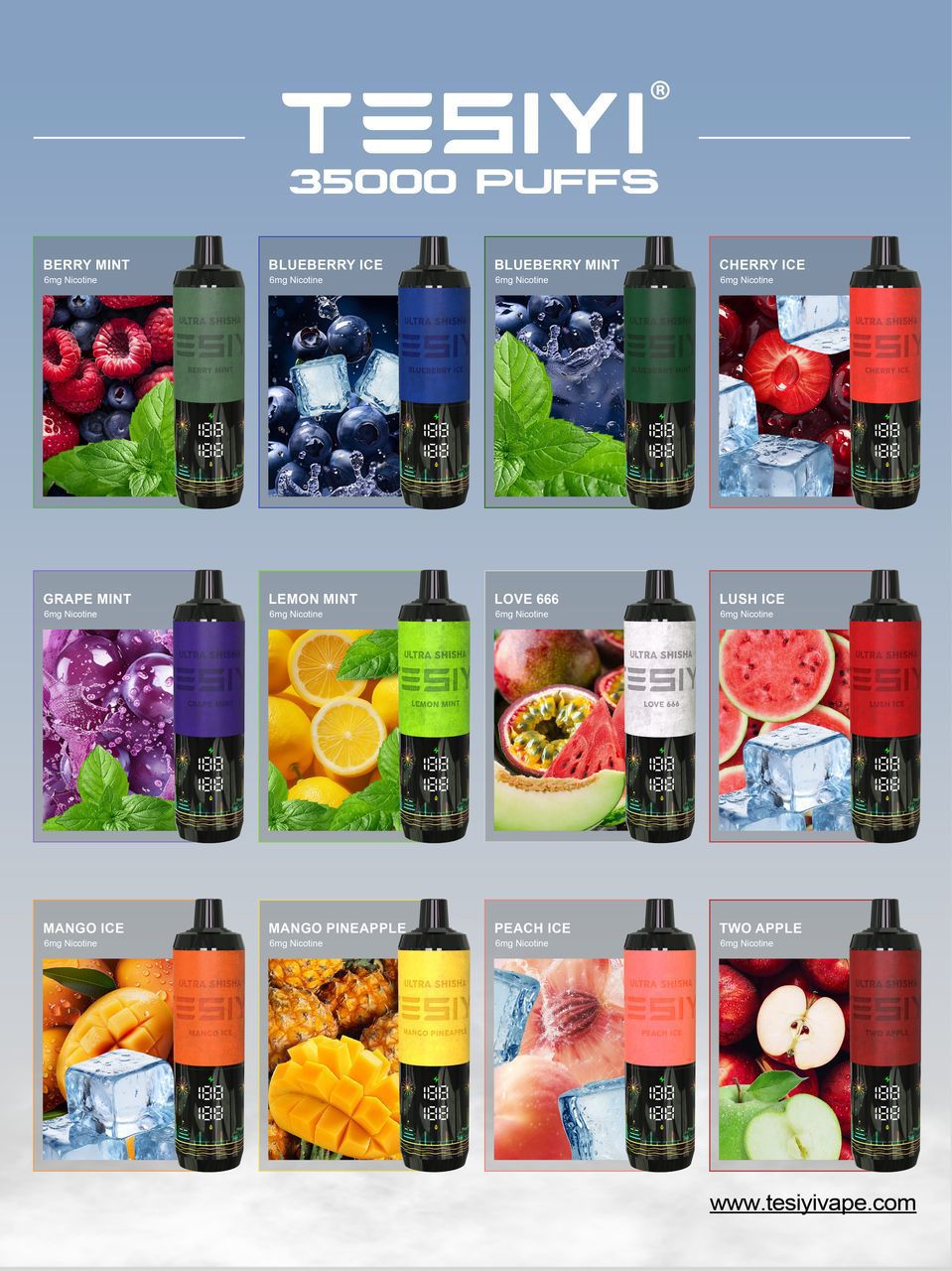 TESIYI ULTRA SHISHA 35000 PUFFS Disposable Vape