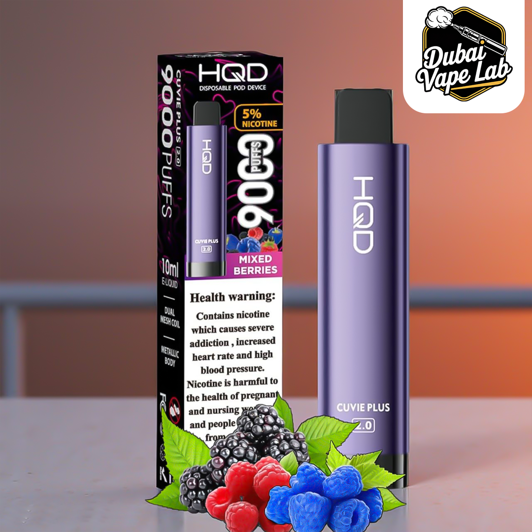 HQD Cuvie Plus 2.0 Disposable Vape 9000 Puffs In Dubai