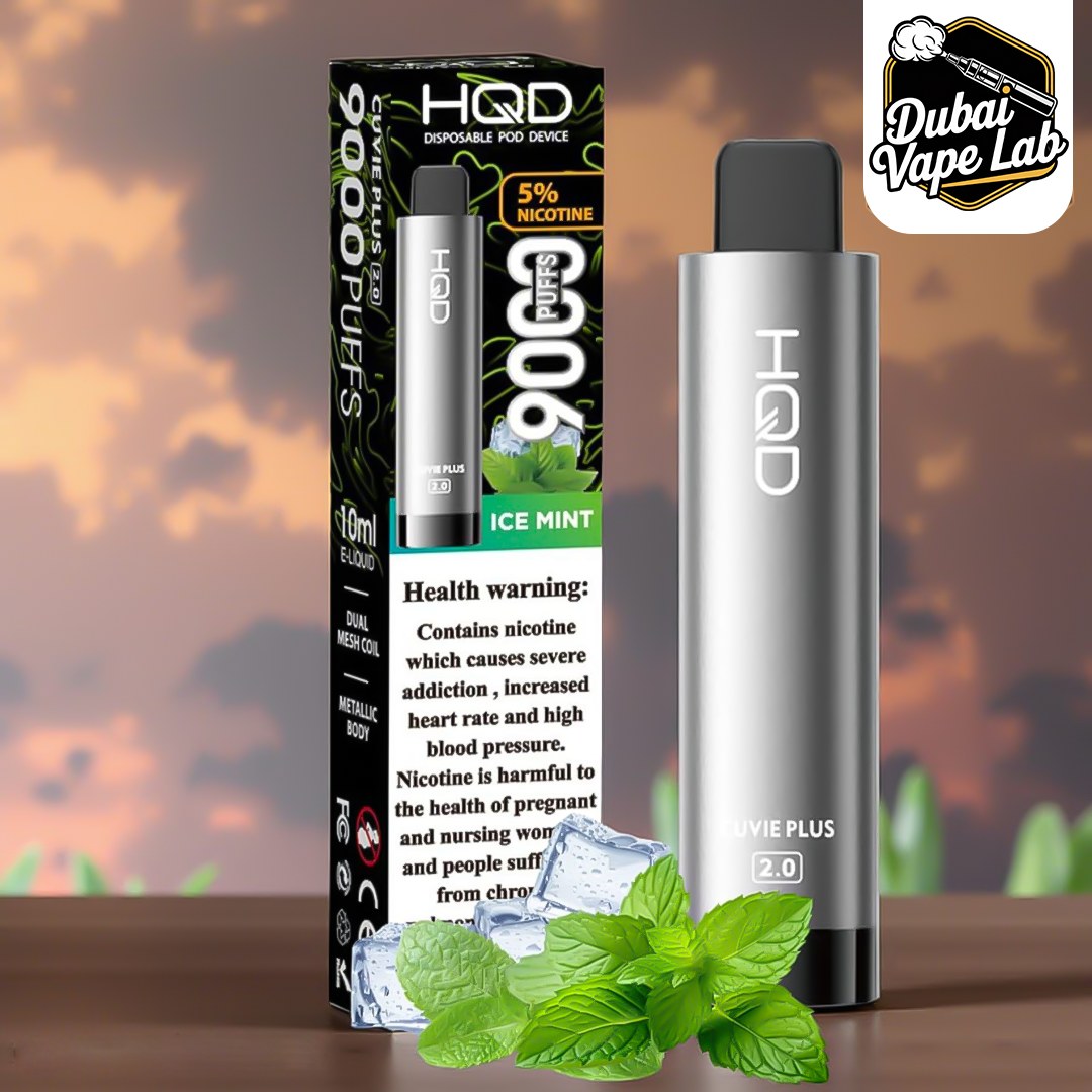 HQD Cuvie Plus 2.0 Disposable Vape 9000 Puffs In Dubai