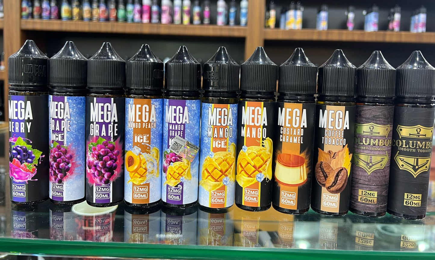 Mega 12mg Nicotine Vape 60ml E-Juice