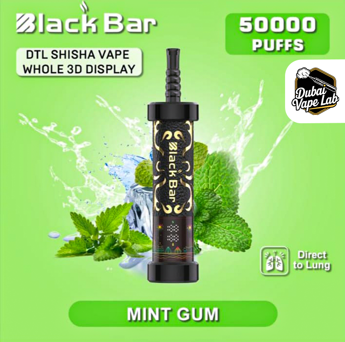 black bar vape BLACK BAR 50000 Puffs Vape – 35mg, 40ml, Rechargeable. – Dubai Vape Lab