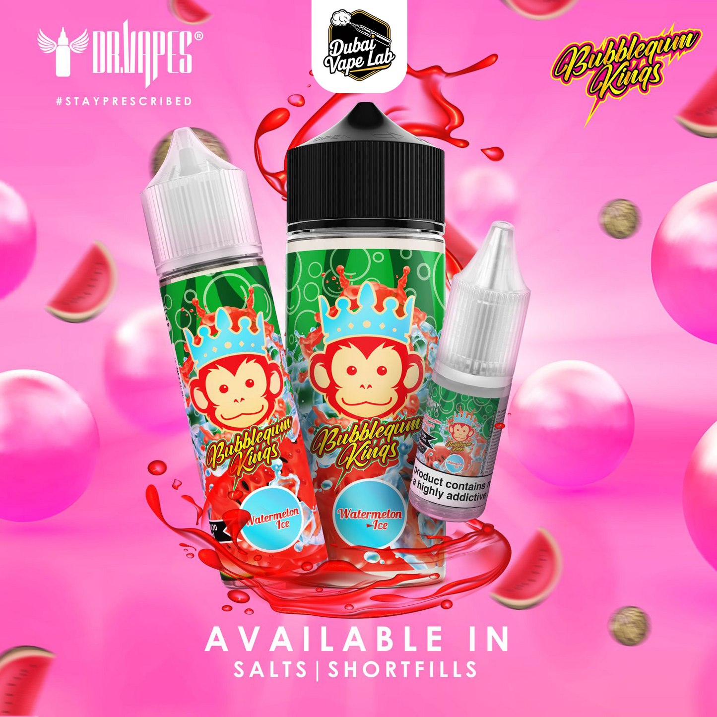Dr. Vapes Bubblegum Kings 60ml 3mg nicotine Vape Juice
