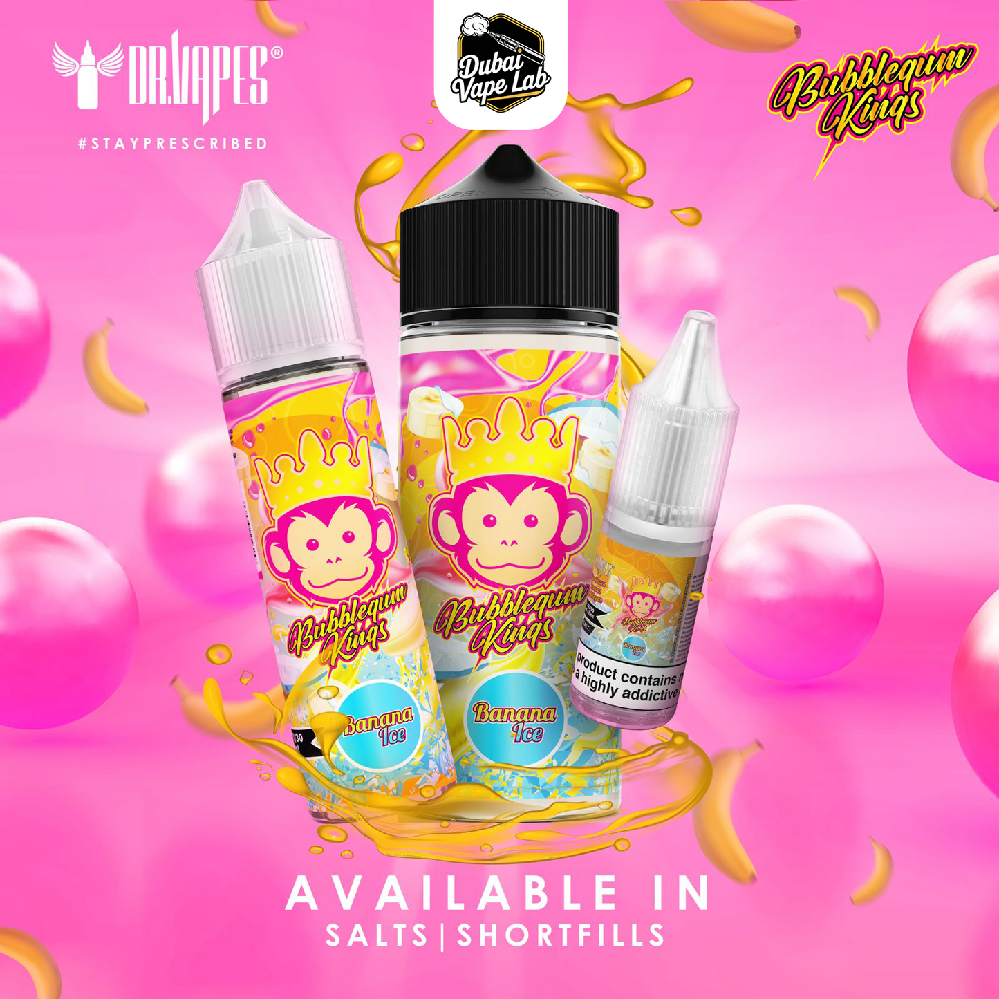 Dr. Vapes Bubblegum Kings 60ml 3mg nicotine Vape Juice