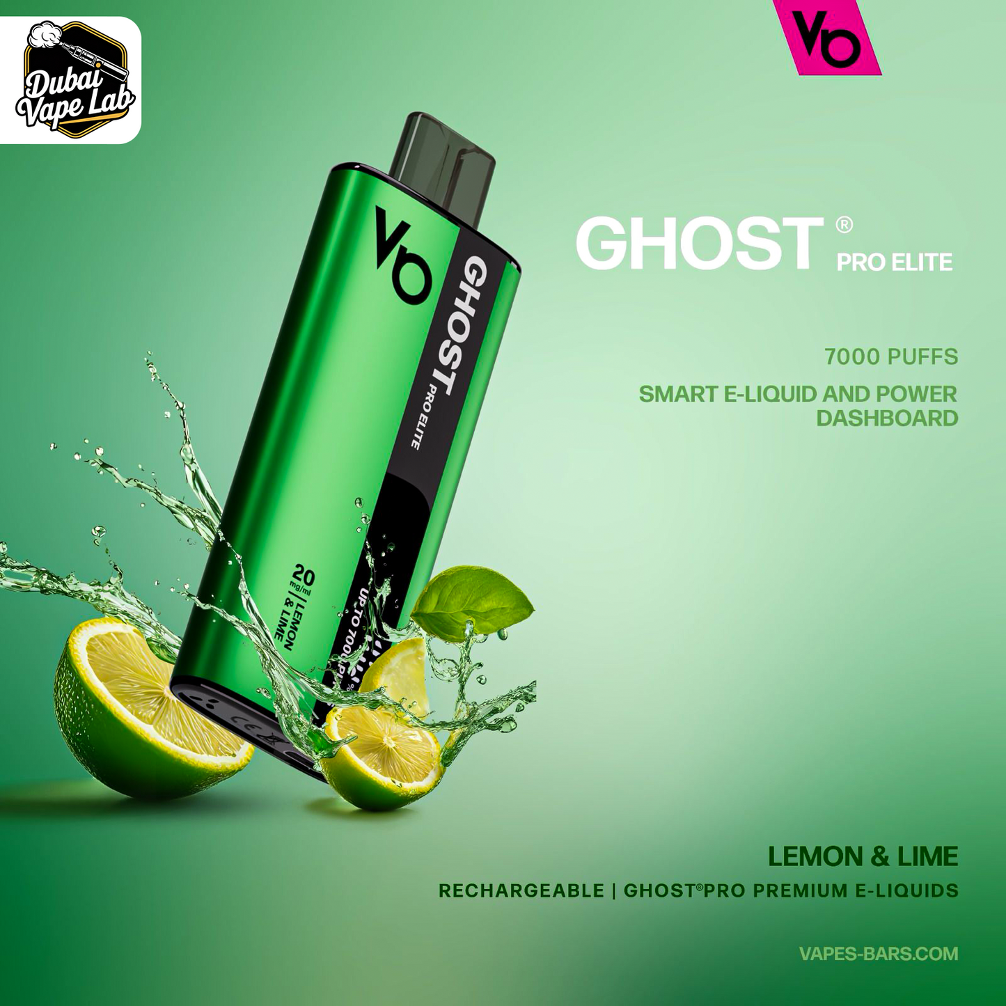 Vapes Bars Ghost Pro Elite 7000 Puffs Disposable Vape In Dubai, UAE