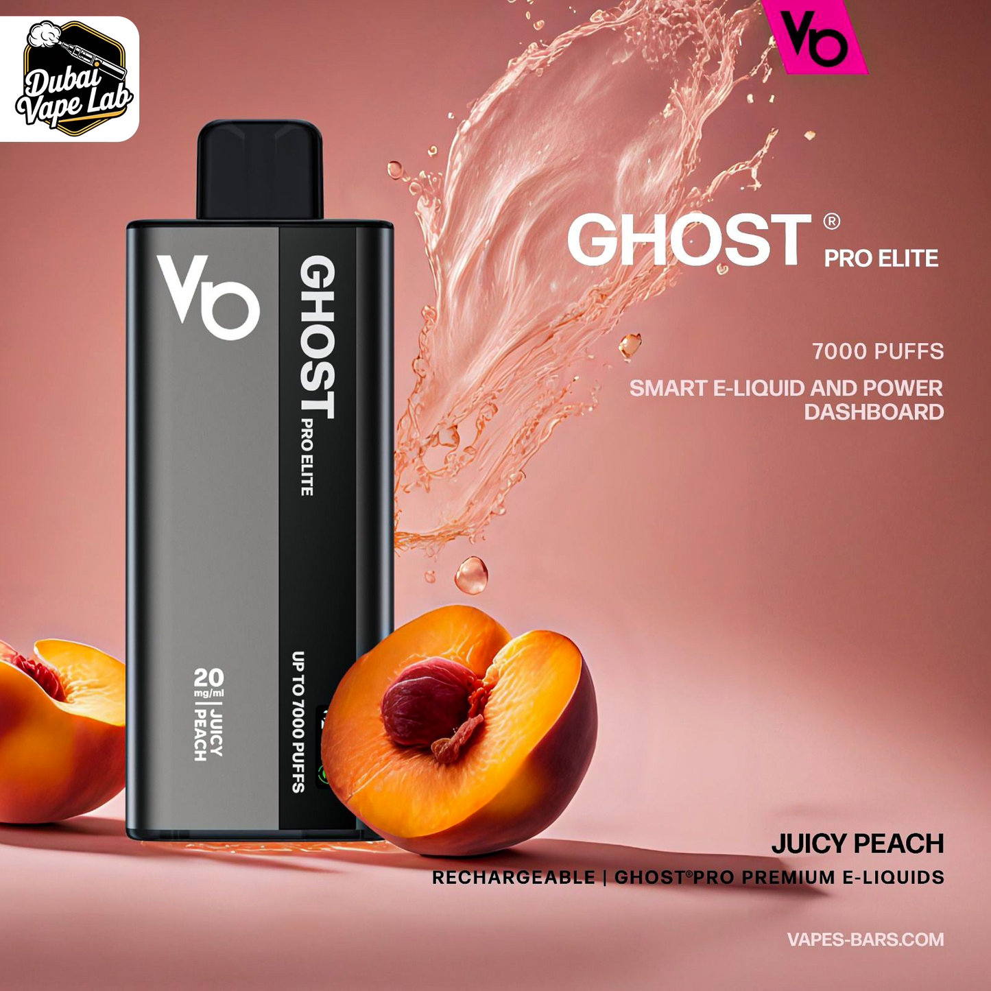 Vapes Bars Ghost Pro Elite 7000 Puffs Disposable Vape In Dubai, UAE