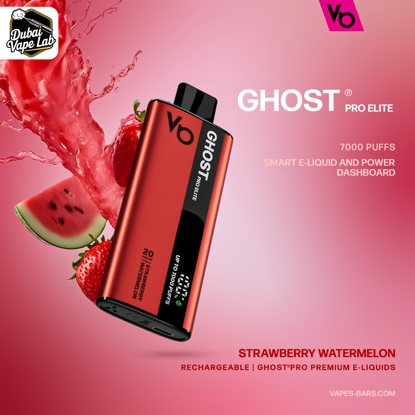 Vapes Bars Ghost Pro Elite 7000 Puffs Disposable Vape In Dubai, UAE