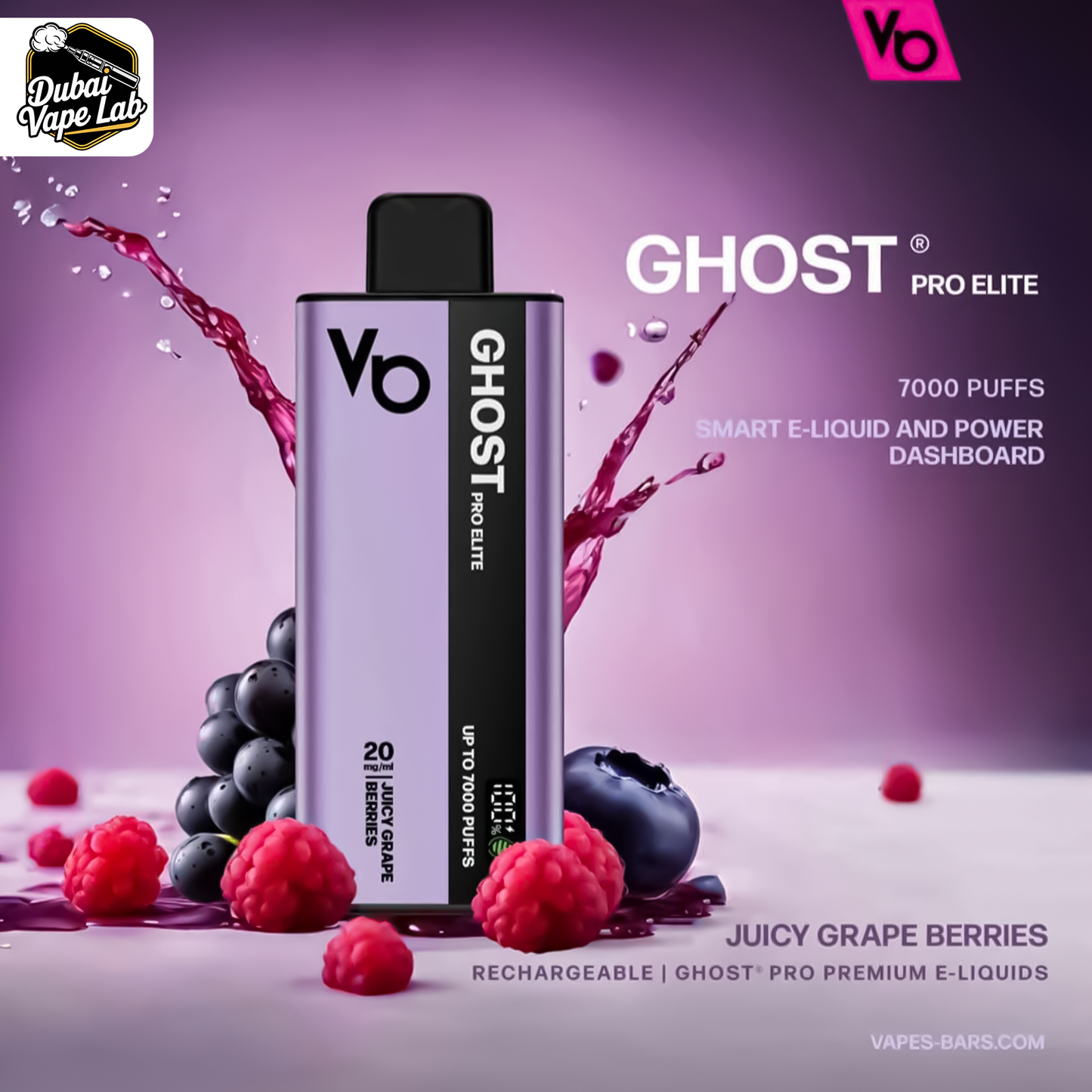 Vapes Bars Ghost Pro Elite 7000 Puffs Disposable Vape In Dubai, UAE