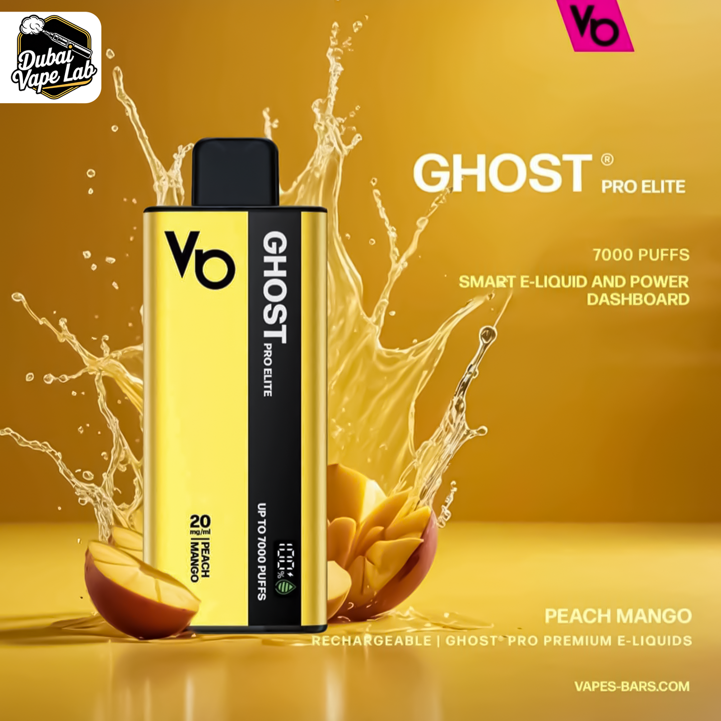 Vapes Bars Ghost Pro Elite 7000 Puffs Disposable Vape In Dubai, UAE