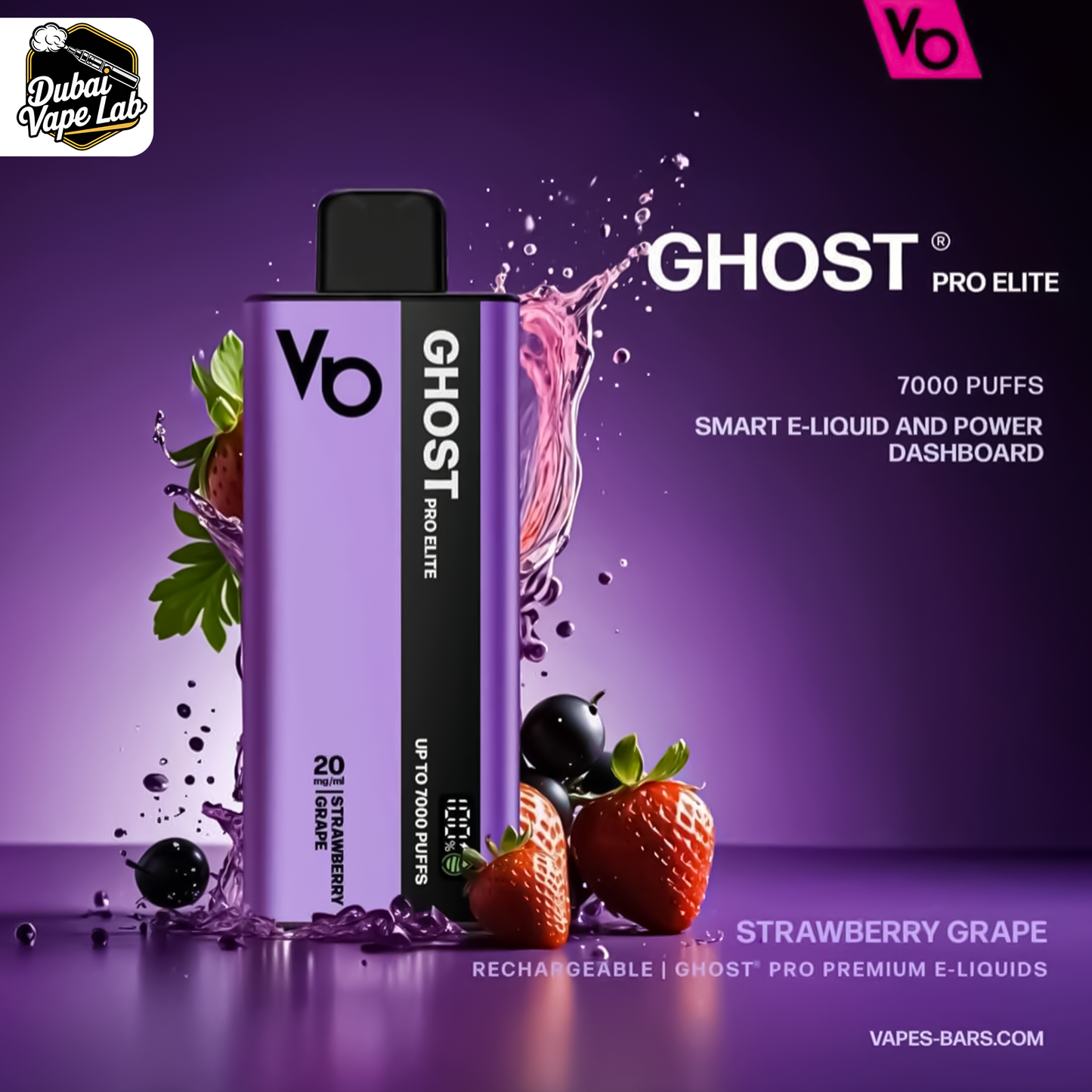 Vapes Bars Ghost Pro Elite 7000 Puffs Disposable Vape In Dubai, UAE