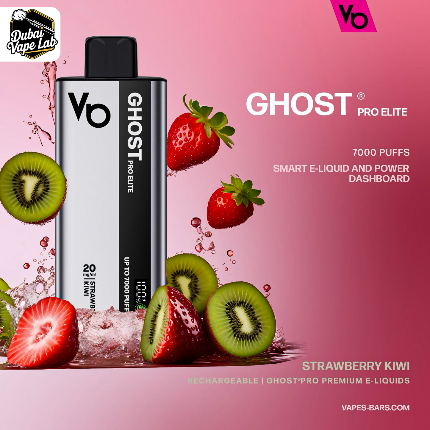 Vapes Bars Ghost Pro Elite 7000 Puffs Disposable Vape In Dubai, UAE