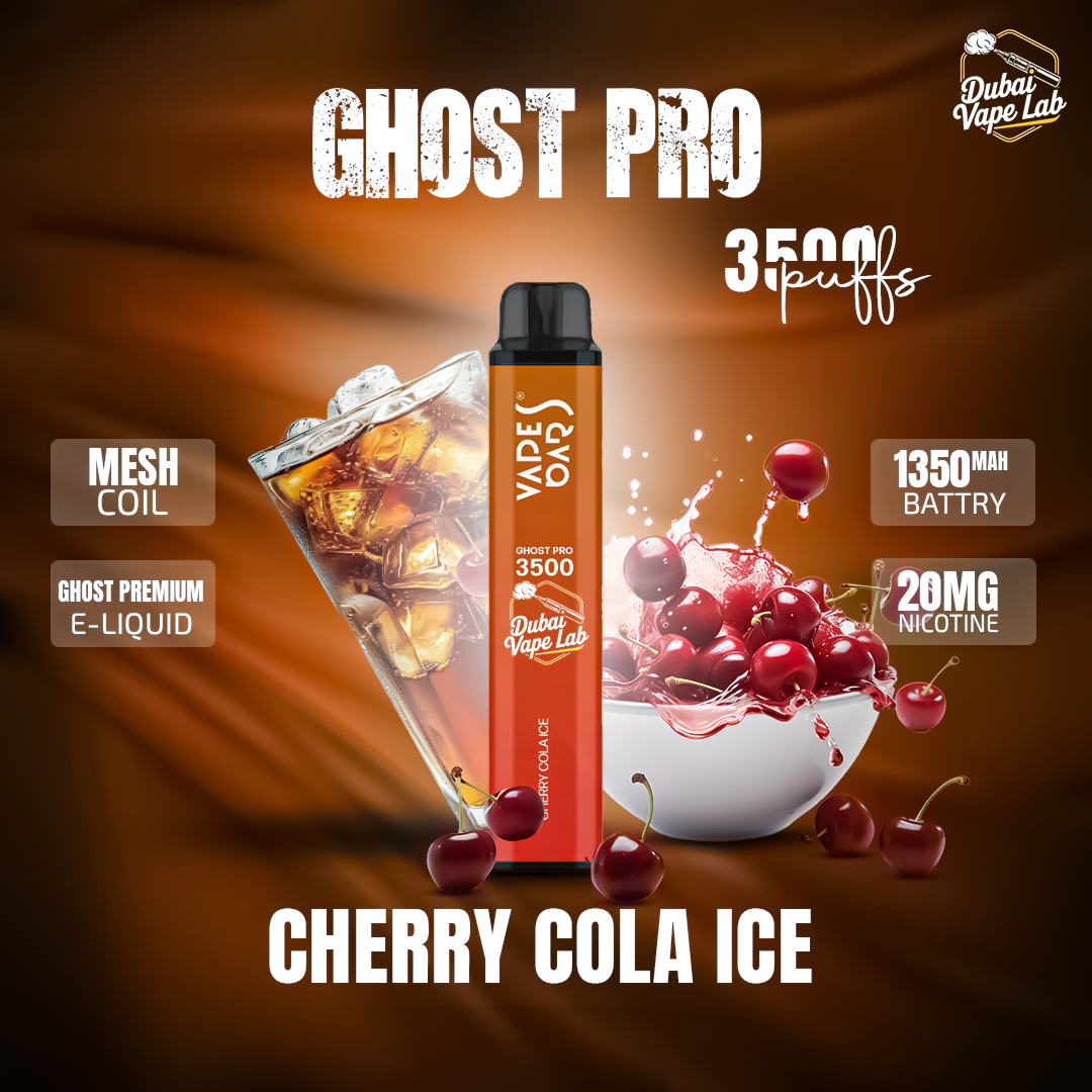 VAPES BAR - GHOST PRO 3500 PUFFS DISPOSABLE VAPE IN UAE