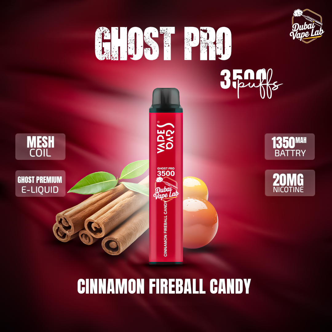 VAPES BAR - GHOST PRO 3500 PUFFS DISPOSABLE VAPE IN UAE