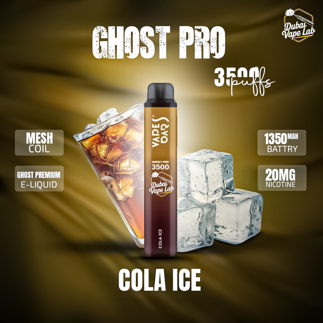 VAPES BAR - GHOST PRO 3500 PUFFS DISPOSABLE VAPE IN UAE