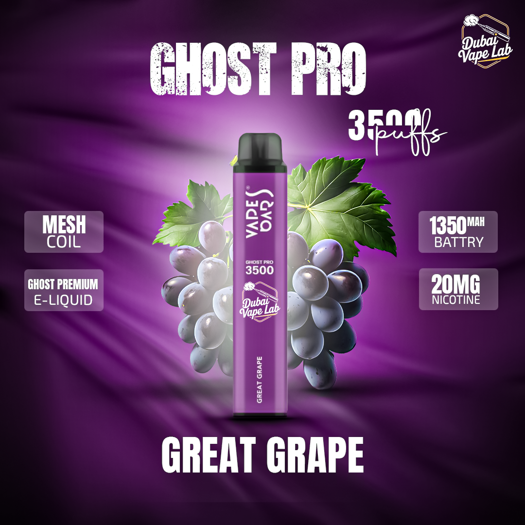 VAPES BAR - GHOST PRO 3500 PUFFS DISPOSABLE VAPE IN UAE