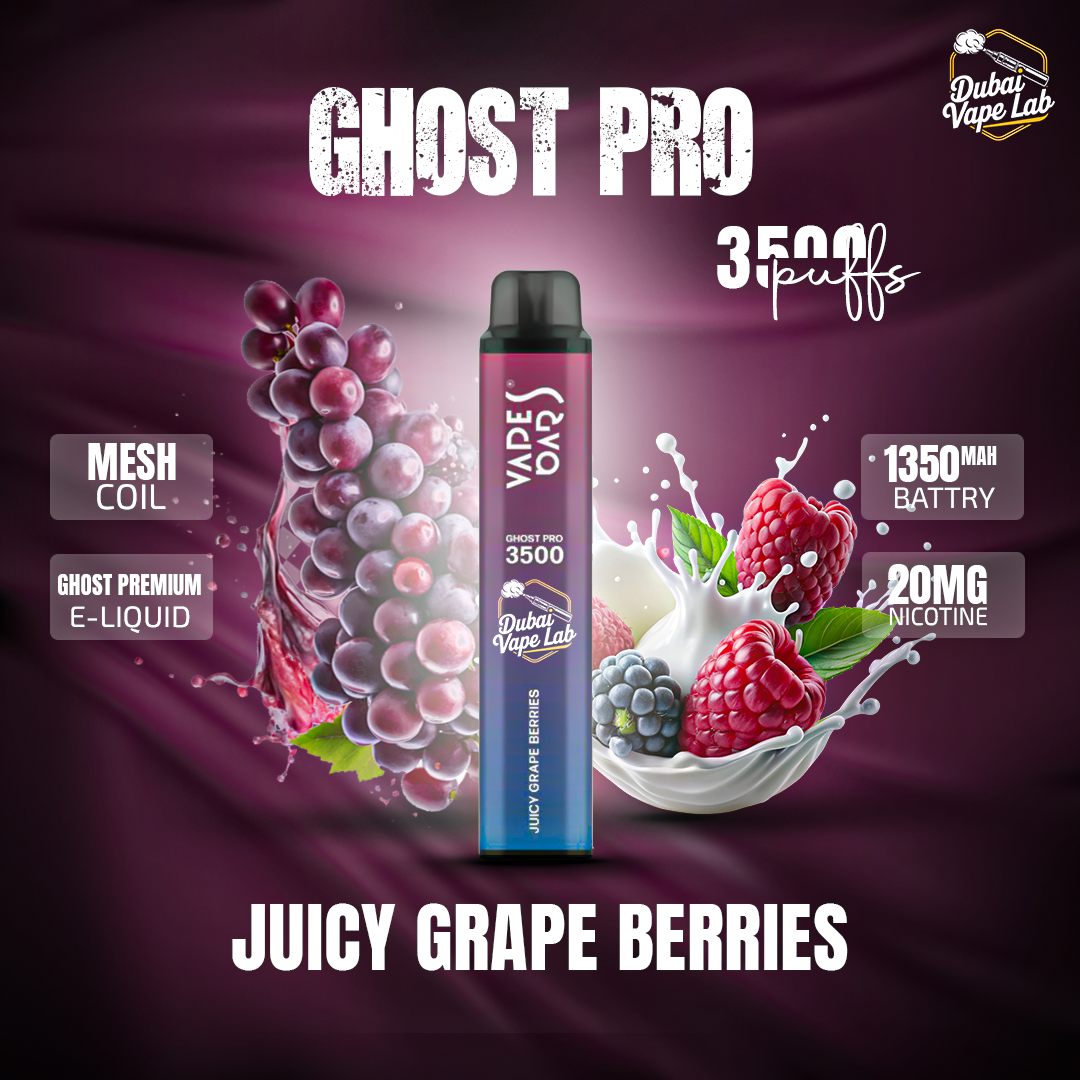 VAPES BAR - GHOST PRO 3500 PUFFS DISPOSABLE VAPE IN UAE