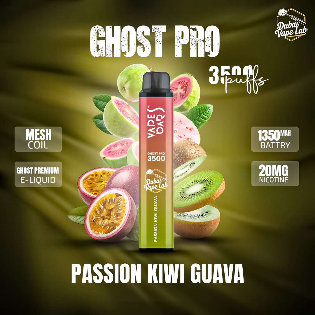 VAPES BAR - GHOST PRO 3500 PUFFS DISPOSABLE VAPE IN UAE