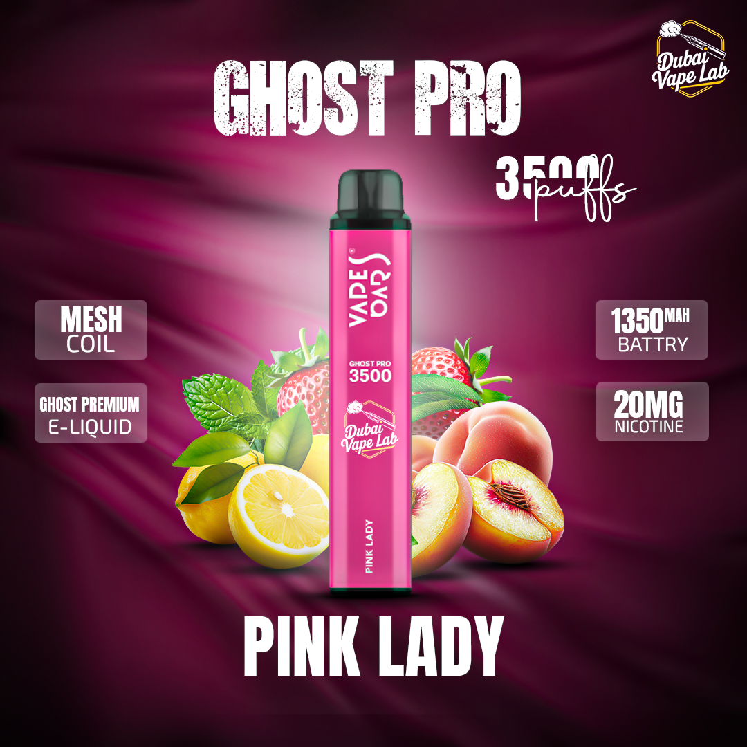 VAPES BAR - GHOST PRO 3500 PUFFS DISPOSABLE VAPE IN UAE