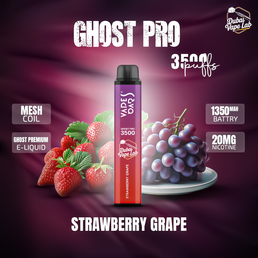 VAPES BAR - GHOST PRO 3500 PUFFS DISPOSABLE VAPE IN UAE