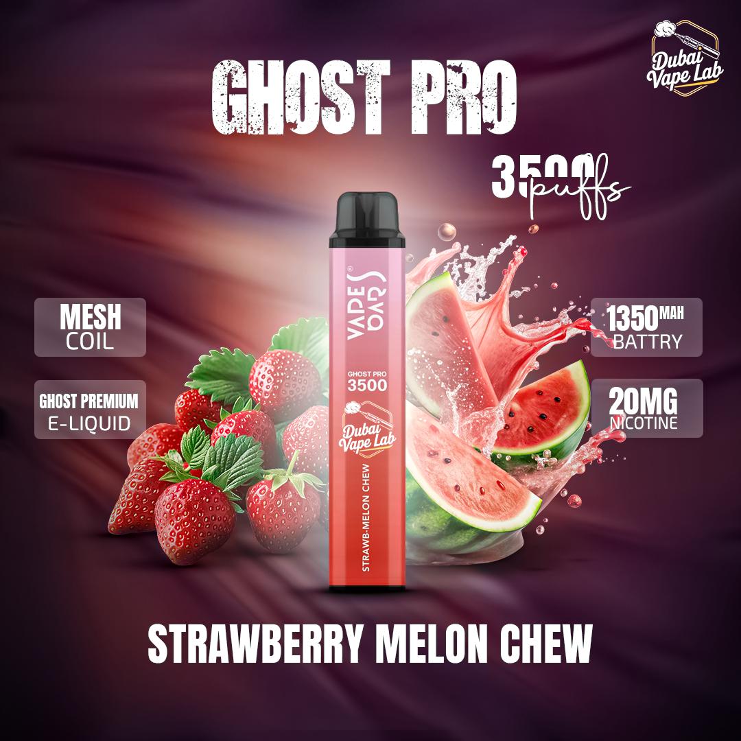 VAPES BAR - GHOST PRO 3500 PUFFS DISPOSABLE VAPE IN UAE