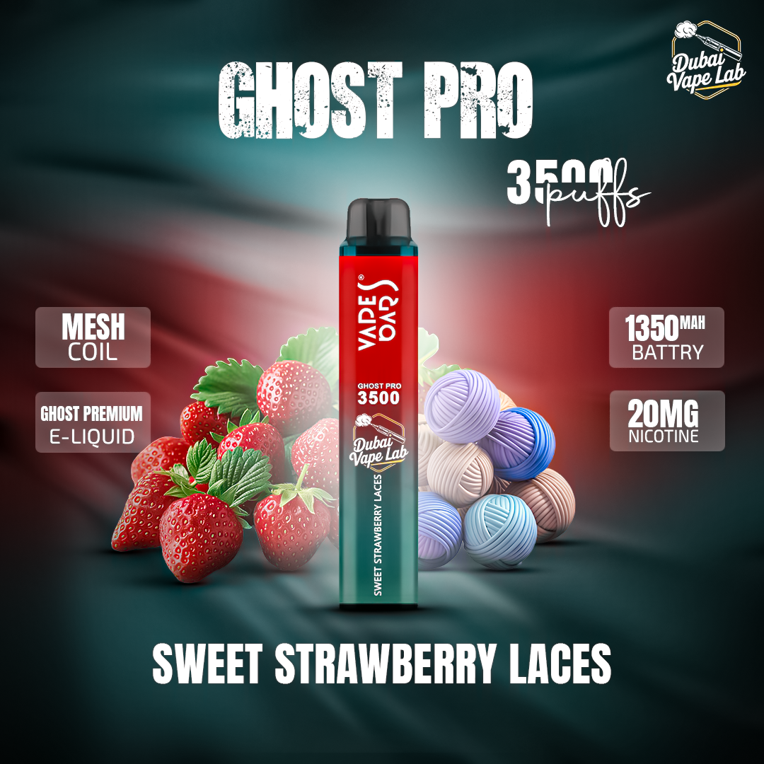 VAPES BAR - GHOST PRO 3500 PUFFS DISPOSABLE VAPE IN UAE