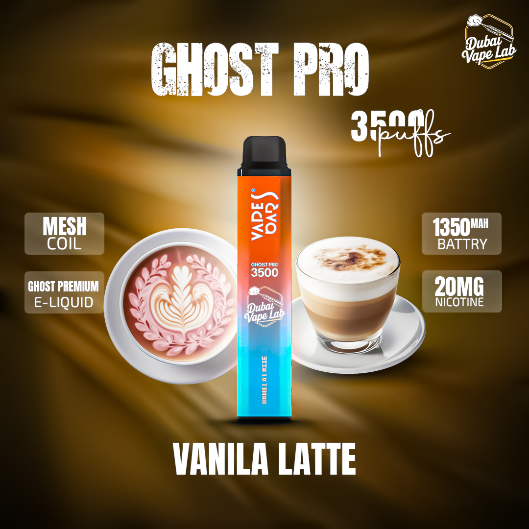 VAPES BAR - GHOST PRO 3500 PUFFS DISPOSABLE VAPE IN UAE