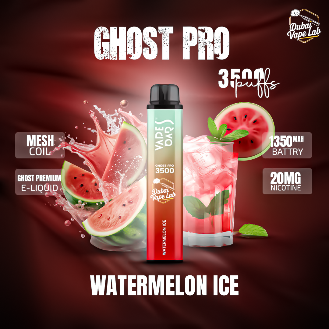 VAPES BAR - GHOST PRO 3500 PUFFS DISPOSABLE VAPE IN UAE
