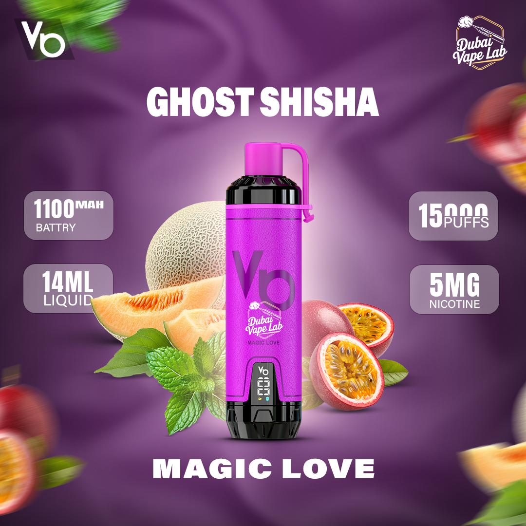 VAPES BARS Ghost Shisha 15000 Puffs Disposable Vape in Dubai