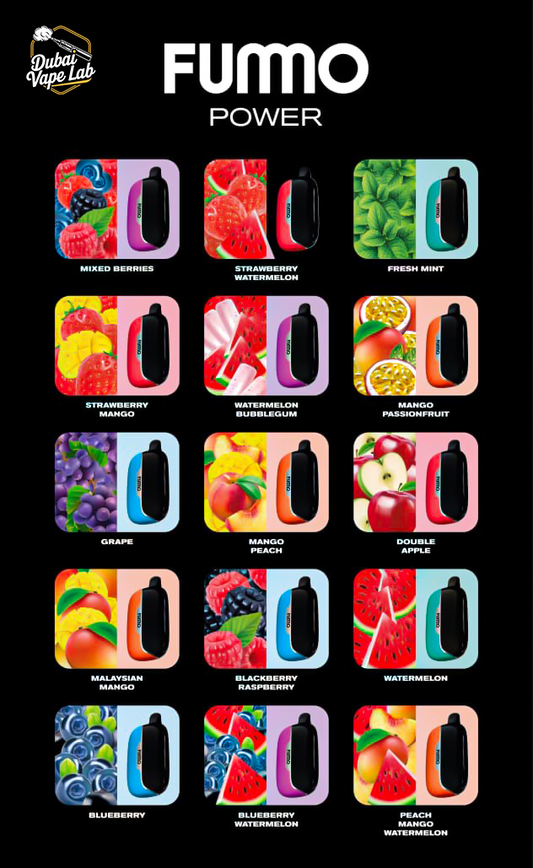 Fummo Power 15000 Puffs Disposable Vape In Dubai