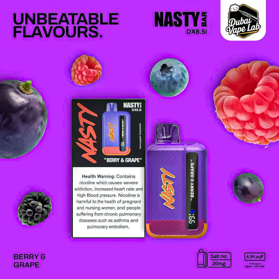 Discover Nasty Bar 8500 Puffs Disposable Vape Online: Same-Day Delivery in Dubai