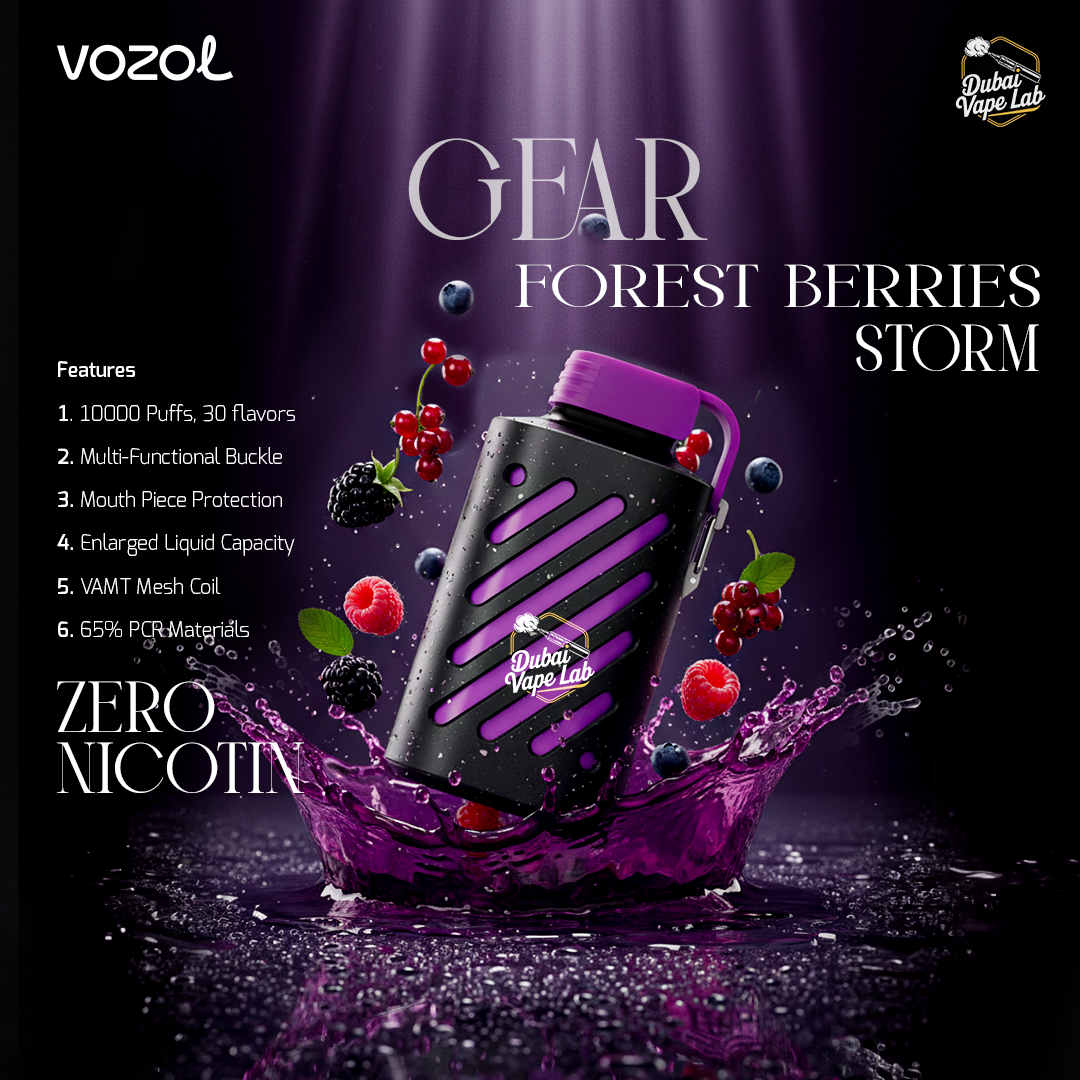 VOZOL Gear 10,000 Puffs Zero Nicotine Disposable Vape in Dubai