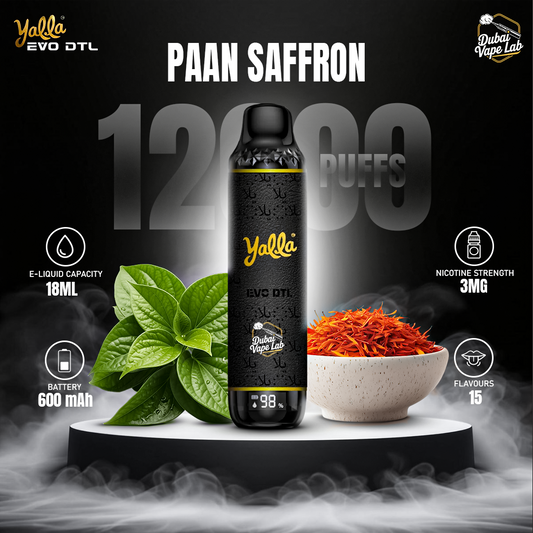 Yalla EVO DTL 12000 Puffs Disposable Vape