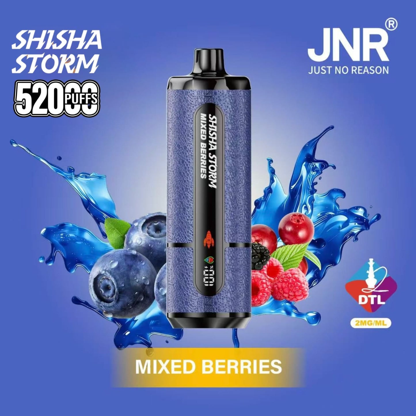 Jnr Shisha Storm 52000 Puffs Disposable Vape