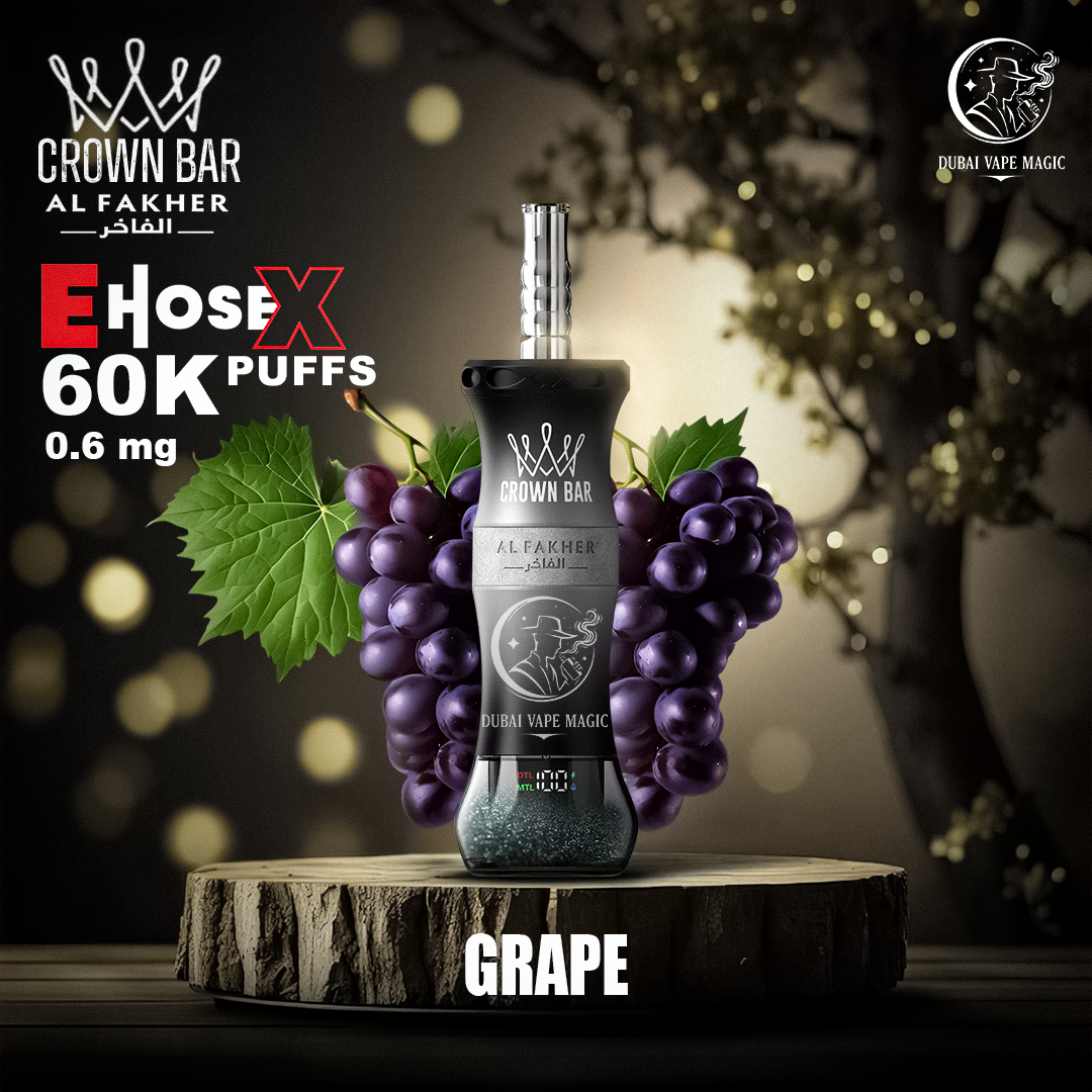 Al Fakher Crown Bar E Hose X 60000 Puffs Hookah Disposable Vape